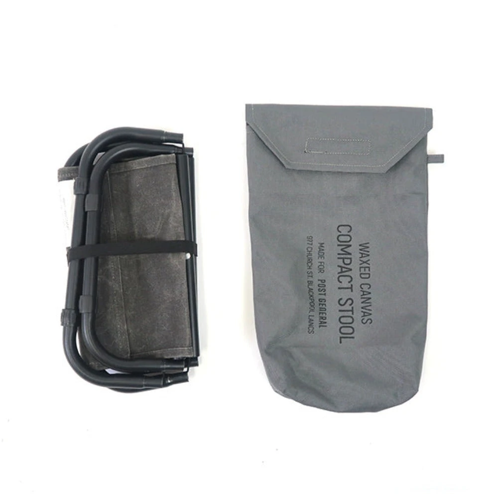 Post General Waxed Canvas Compact Stool 4 Post General Waxed Canvas Compact Stool - Image 2