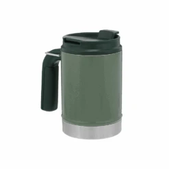 Stanley Classic Vacuum Steel Camp Mug 16oz Hammertone Green -Outdoor Camping Gear 10 01693 009 6