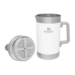 Stanley Classic Vacuum French Press 48OZ Polar White 9 Stanley Classic Vacuum French Press 48OZ Polar White -Outdoor Camping Gear 10 02888 020 5