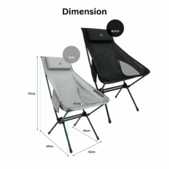KZM Schwyz High Lightweight Chair Black 22 KZM Schwyz High Lightweight Chair Black -Outdoor Camping Gear 10 19de7d27 cfef 4ce2 91c6 05fc9b27a44b