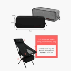 KZM Schwyz High Lightweight Chair Black 21 KZM Schwyz High Lightweight Chair Black -Outdoor Camping Gear 11 50f4835c a2cd 4640 89a6 b3b912b35f04