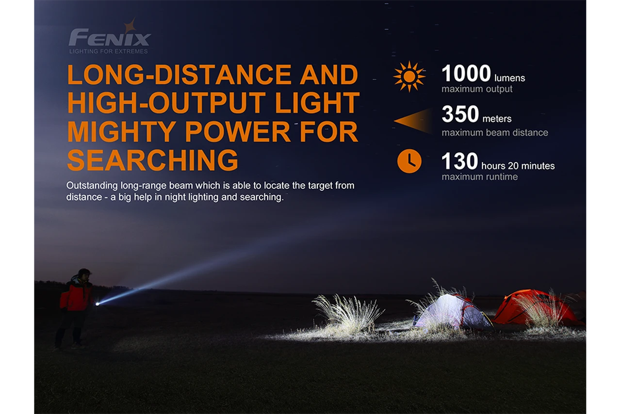 Fenix LD42 XP-L Hi V3 LED Flashlight Black 8 Fenix LD42 XP-L Hi V3 LED Flashlight Black - Image 6