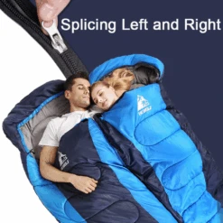 Hewolf Camping Sleeping Bag -Outdoor Camping Gear 1607 blue 3