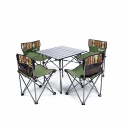 Hewolf 5pcs Set Camping Foldable Table And Chairs -Outdoor Camping Gear 1746 16