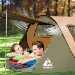Hewolf Quick Tent 3-4 Person -Outdoor Camping Gear 1766Plus Camel 6 600x600 4b4725f9 2a17 4b94 9ea6 6903c58d3c39
