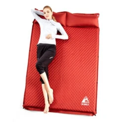 Hewolf Inflatable Mat Orange - Single/Double -Outdoor Camping Gear 1878