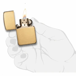 Zippo Replica Brushed Brass Refillable Windproof Lighter - 1941B -Outdoor Camping Gear 1941b 2