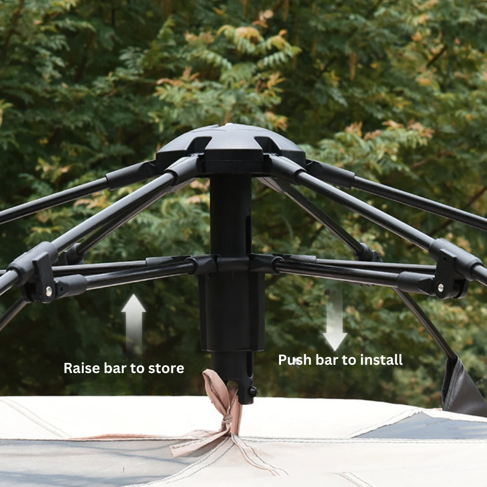 CSTUR Fast Pitch Camping Tent- Black Silver 5 CSTUR Fast Pitch Camping Tent- Black Silver - Image 3