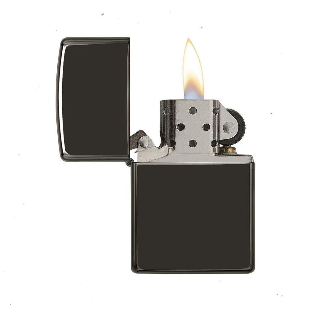 Zippo Ebony Refillable Windproof Lighter - 24756 4 Zippo Ebony Refillable Windproof Lighter - 24756 - Image 2