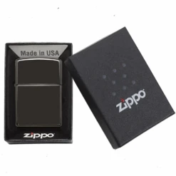 Zippo Ebony Refillable Windproof Lighter - 24756 10 Zippo Ebony Refillable Windproof Lighter - 24756 -Outdoor Camping Gear 24756 3