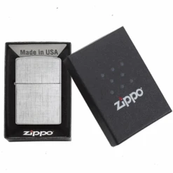 Zippo Linen Weave Refillable Windproof Lighter - 28181 -Outdoor Camping Gear 28181 2