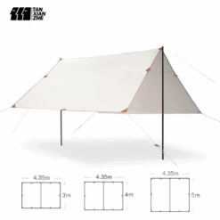 Adventurer Tanxianzhe Waterproof Awning Anti-tearing Sunshade Tarp Outdoor Camping Tan -Outdoor Camping Gear 3 7b5344b6 3970 4674 9d43 0040fc3a9b68