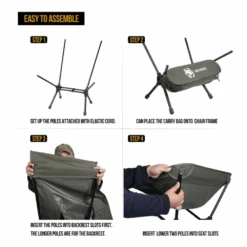 OneTigris Portable Camping Chair Large - Ranger Green -Outdoor Camping Gear 4 7dc007b9 b47a 45c2 b225 f3d2524786c4