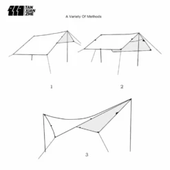 Adventurer Tanxianzhe Waterproof Awning Anti-tearing Sunshade Tarp Outdoor Camping Tan -Outdoor Camping Gear 5 49659ba7 f00d 4505 b060 303053a70f32