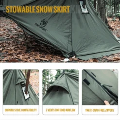 OneTigris Roc Shield Bushcraft Tent TC Version - Ranger Green -Outdoor Camping Gear 5 519e8a40 41e6 409c 876e 608342ba6b9f