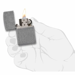 Zippo 121FB Classic Antique Silver Plate - Refillable Windproof Lighter -Outdoor Camping Gear 66