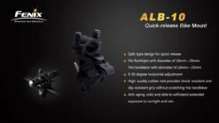 Fenix ALB-10 New Bicycle Mount 12 Fenix ALB-10 New Bicycle Mount -Outdoor Camping Gear ALB 10 2 04595 49981.1443049099