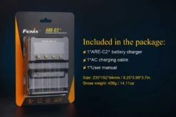 Fenix ARE-C2+ 4-Slot Charger (EURO) 9 Fenix ARE-C2+ 4-Slot Charger (EURO) -Outdoor Camping Gear ARE C1plus battery charger included 1