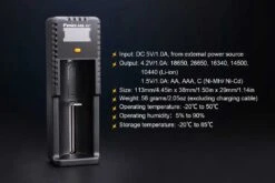Fenix ARE-X1+ Smart USB Battery Charger -Outdoor Camping Gear ARE X1plus battery charger specs