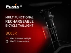 Fenix BCO5R Multifunctional Rechargable Bicycle Tail Light -Outdoor Camping Gear BC05R 01 E 82786.1542211097
