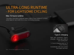Fenix BCO5R Multifunctional Rechargable Bicycle Tail Light -Outdoor Camping Gear BC05R 08 E 14496.1542211098