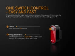 Fenix BCO5R Multifunctional Rechargable Bicycle Tail Light -Outdoor Camping Gear BC05R 10 E 93270.1542211099