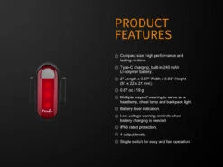 Fenix BCO5R Multifunctional Rechargable Bicycle Tail Light -Outdoor Camping Gear BC05R 13 E 90615.1542211098
