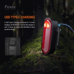 Fenix BC05R V2.0 Rechargeable Bike Tail Light -Outdoor Camping Gear BC05RV2.0 12