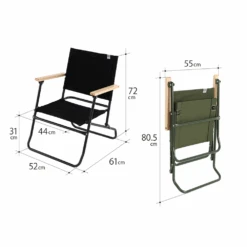 DoD Low Rover Chair 24 DoD Low Rover Chair -Outdoor Camping Gear C1 553 BK 6