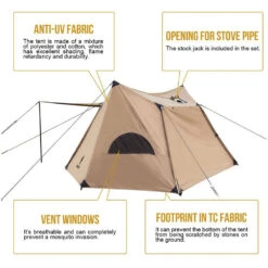 OneTigris Solo Homestead Camping Tent (TC Version) -Outdoor Camping Gear CE BHS06 TC A 04
