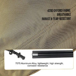 OneTigris Outdoor Foldable Camp Bed - Coyote Brown -Outdoor Camping Gear CE ZDC01 CB 05