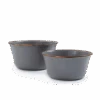 Barebones Enamel Mixing Bowl Slate - Set Of 2 1 Barebones Enamel Mixing Bowl Slate - Set Of 2 -Outdoor Camping Gear CKW 378 02
