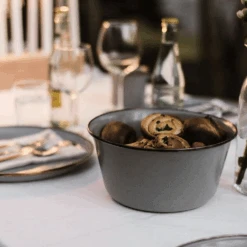 Barebones Enamel Mixing Bowl Slate - Set Of 2 -Outdoor Camping Gear CKW 378 06