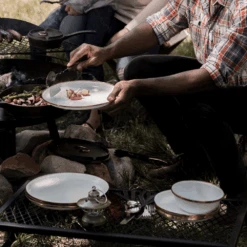 Barebones Enamel Salad Plate - Set Of 2 25 Barebones Enamel Salad Plate - Set Of 2 -Outdoor Camping Gear CKW 392 03