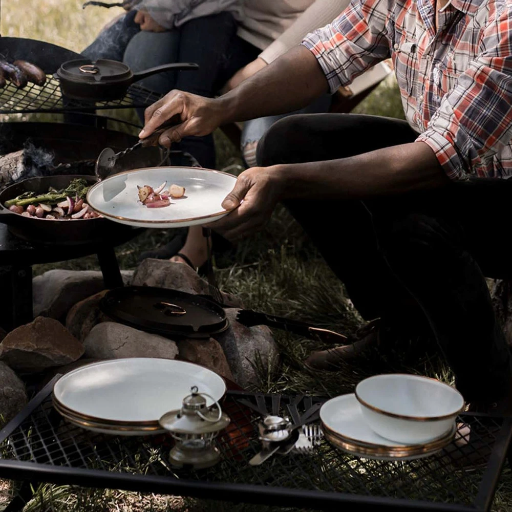 Barebones Enamel Salad Plate - Set Of 2 11 Barebones Enamel Salad Plate - Set Of 2 - Image 9