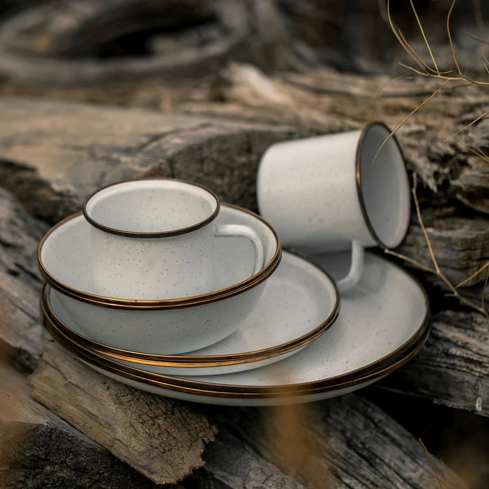 Barebones Enamel Salad Plate - Set Of 2 13 Barebones Enamel Salad Plate - Set Of 2 - Image 11