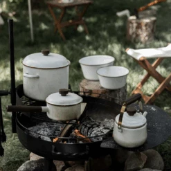 Barebones Enamel Saucepan 25 Barebones Enamel Saucepan -Outdoor Camping Gear CKW 396 05