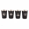 Camp Leader 4 Pcs Stainless Steel Cup - Black 1 Camp Leader 4 Pcs Stainless Steel Cup - Black -Outdoor Camping Gear CL01 BLK 02