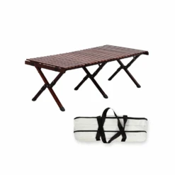 Camp Leader Large Wooden Egg Roll Table -Outdoor Camping Gear CL09BWN 3