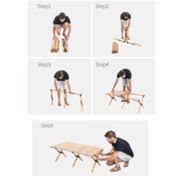 Camp Leader Large Wooden Egg Roll Table -Outdoor Camping Gear CL09PNE 6 600x600 d16797de b264 4b43 9692 cdd49ddc71aa