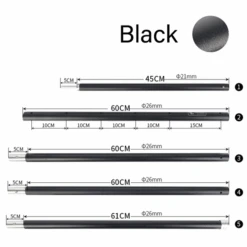 Camp Leader Canopy Tarp Pole - Black -Outdoor Camping Gear CL11 6 600x600 689e0fd1 debf 49b8 ab3b ca14f19285ac