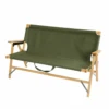 Camp Leader Camping Wooden Long Chair - Green -Outdoor Camping Gear CL55 OD 02