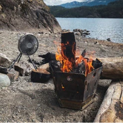 [Limited Edition] Black Claymore Fan V600+ With Pouch -Outdoor Camping Gear CLFN V610BK P 02