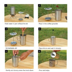 Snow Peak Titanium Café Press 3cups -Outdoor Camping Gear CS 111 Instructions