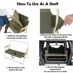 DoD Good Rack Sofa -Outdoor Camping Gear CS2 500 BK 3