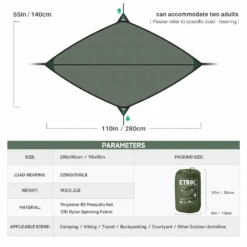 Etrol Bat Hammock -Outdoor Camping Gear DC SJ Ge1 08