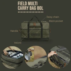 KZM Field Multi Carry Bag 70L & 80L 21 KZM Field Multi Carry Bag 70L & 80L -Outdoor Camping Gear Features 80L