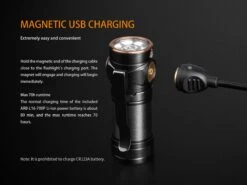 Fenix E18R XP-L Hi Led Flashlight Black 750 Lumen -Outdoor Camping Gear Fenix E18R EDC Flashlight magnetic charging 1
