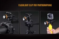 Fenix SD11 XM-L2 U2 Diving Photographic Light -Outdoor Camping Gear Fenix SD11 Diving Flashlight camera clip