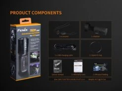 Fenix TK35 2018 XHP35 HI LED Flashlight 1300LM Black -Outdoor Camping Gear Fenix TK35 2018 Flashlight included 1